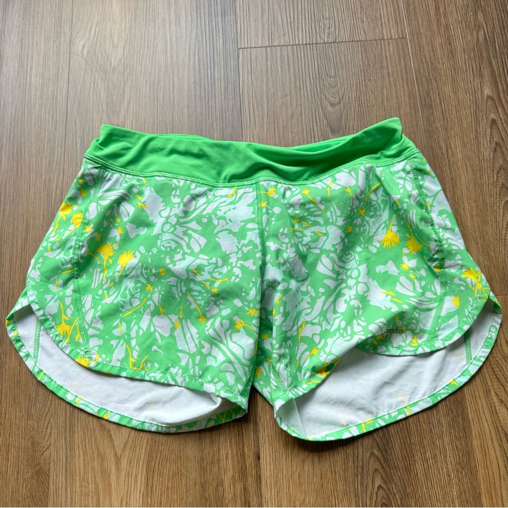 Patagonia Shorts Womens Medium Nine Trails Running Lined Green Athletic 5” Gym